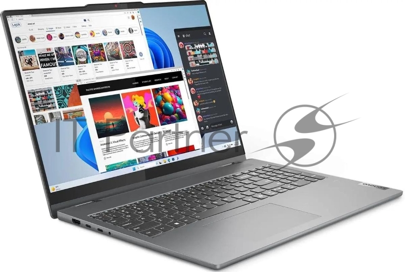 Ноутбук Lenovo IdeaPad 5 2-in-1 16AHP9 серый AMD Ryzen 7 8845HS 3800MHz/16/2048x1280/16GB/512GB SSD/AMD Radeon 780M/Wi-Fi/Bluetooth/Windows 11 Pro