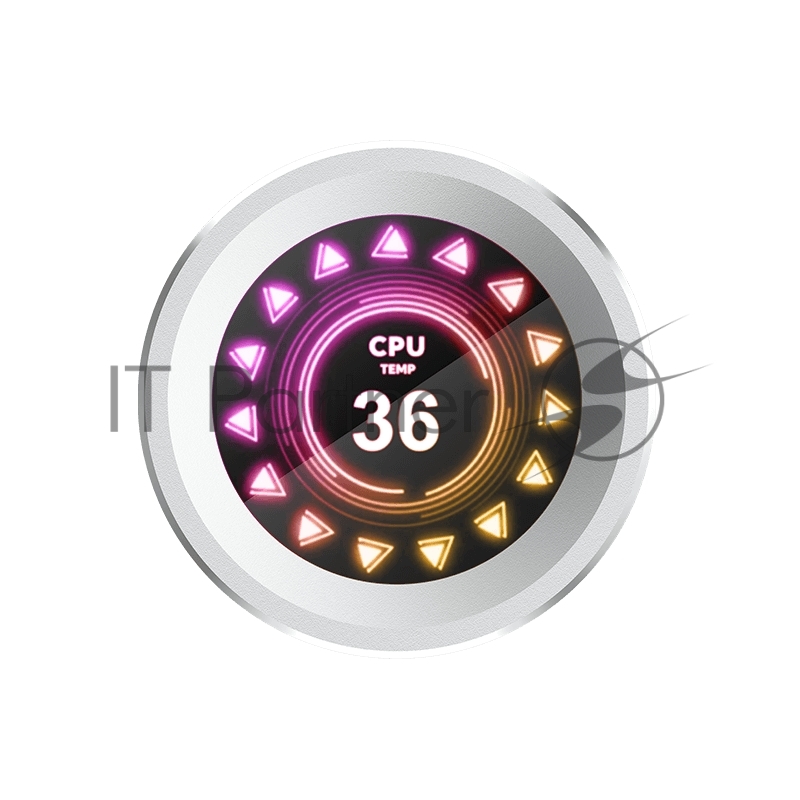 Водяное охлаждение для процессора SAMA Q60 White (360mm, LED temp., White, ARGB/ Fans: 3x120mm, 86CFM, 30dBA, 2600RPM/ Pump height 64mm, 30dBA, 2800RPM, Rad thickness 27mm/ S: 1851, 1700, 1200, 20XX, 115X, AM5, AM4)