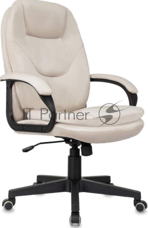 Кресло руководителя Бюрократ CH-668 светло-бежевый Holland 06 крестов. пластик