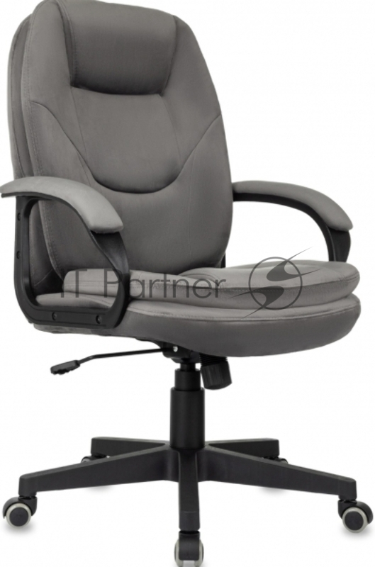 Кресло руководителя Бюрократ CH-668 темно-серый Holland 18 крестов. пластик