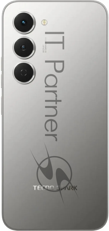 Смартфон Tecno Spark 40 Pro 128Gb 8Gb титан моноблок 3G 4G 6.78 1080x2436 Android 14 108Mpix 802.11 a/b/g/n/ac NFC GPS GSM900/1800 Protect