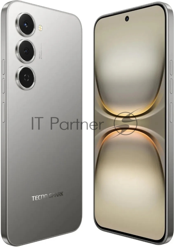 Смартфон Tecno Spark 40 Pro 128Gb 8Gb титан моноблок 3G 4G 6.78 1080x2436 Android 14 108Mpix 802.11 a/b/g/n/ac NFC GPS GSM900/1800 Protect