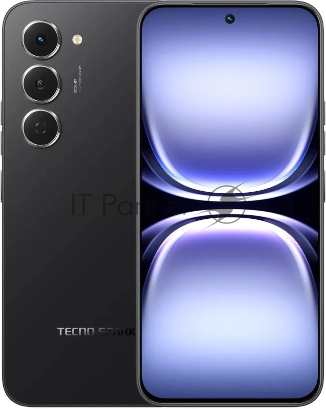Смартфон Tecno Spark 40 Pro 256Gb 8Gb черный моноблок 3G 4G 6.78 1080x2436 Android 14 108Mpix 802.11 a/b/g/n/ac NFC GPS GSM900/1800 Protect