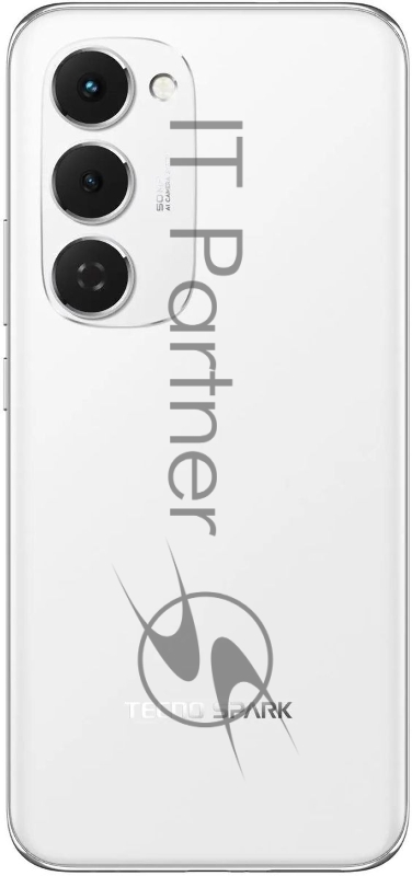 Смартфон Tecno Spark 40 Pro+ 256Gb 8Gb белый моноблок 3G 4G 6.78 1080x2436 Android 14 108Mpix 802.11 a/b/g/n/ac NFC GPS GSM900/1800 Protect