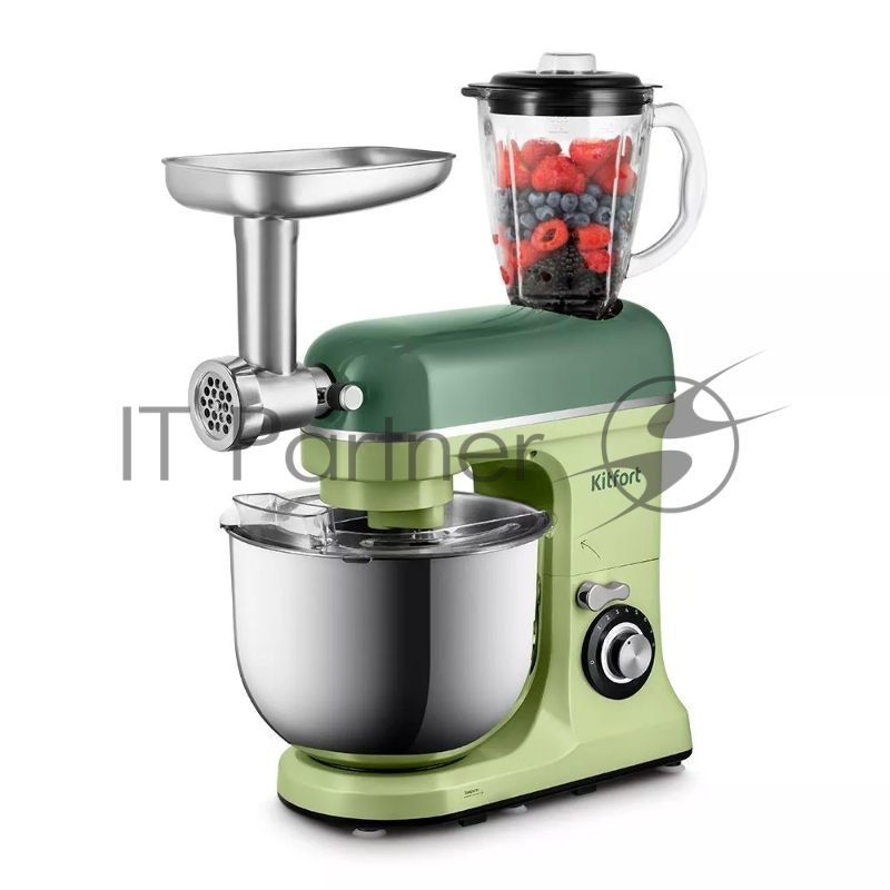 Миксер планетарный Kitfort КТ-3452 1600Вт зеленый