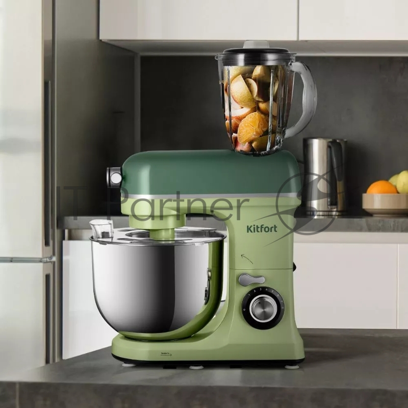 Миксер планетарный Kitfort КТ-3452 1600Вт зеленый