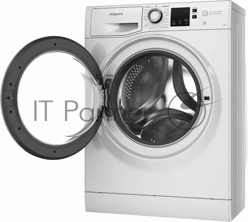 Стиральная машина Hotpoint NUS 5015 S RU белый, загр.фронтальная, макс.: 5 кг, 1000 об/мин, класс: А