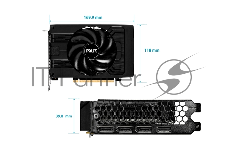Видеокарта Palit PCIE16 RTX5050 8GB PA-RTX5050 STORMX OC 8GB