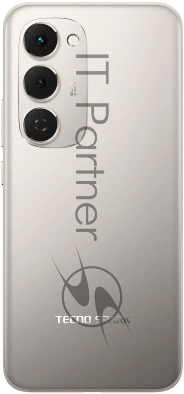 Смартфон Tecno Spark 40 Pro+ 256Gb 8Gb титан моноблок 3G 4G 6.78 1080x2436 Android 14 108Mpix 802.11 a/b/g/n/ac NFC GPS GSM900/1800 Protect