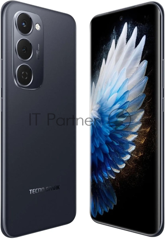 Смартфон Tecno Spark 40 Pro+ 256Gb 8Gb черный моноблок 3G 4G 6.78 1080x2436 Android 14 108Mpix 802.11 a/b/g/n/ac NFC GPS GSM900/1800 Protect