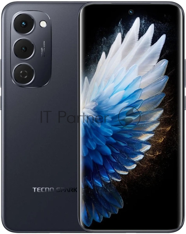 Смартфон Tecno Spark 40 Pro+ 256Gb 8Gb черный моноблок 3G 4G 6.78 1080x2436 Android 14 108Mpix 802.11 a/b/g/n/ac NFC GPS GSM900/1800 Protect