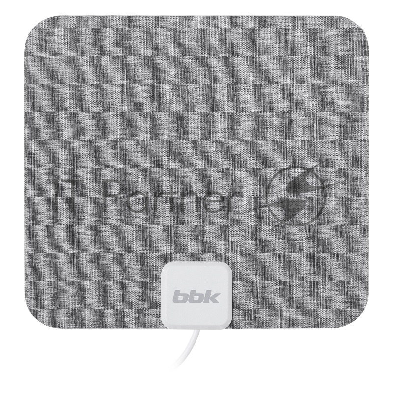 Антенна телевизионная BBK DA26 30дБ активная серый каб.:2м