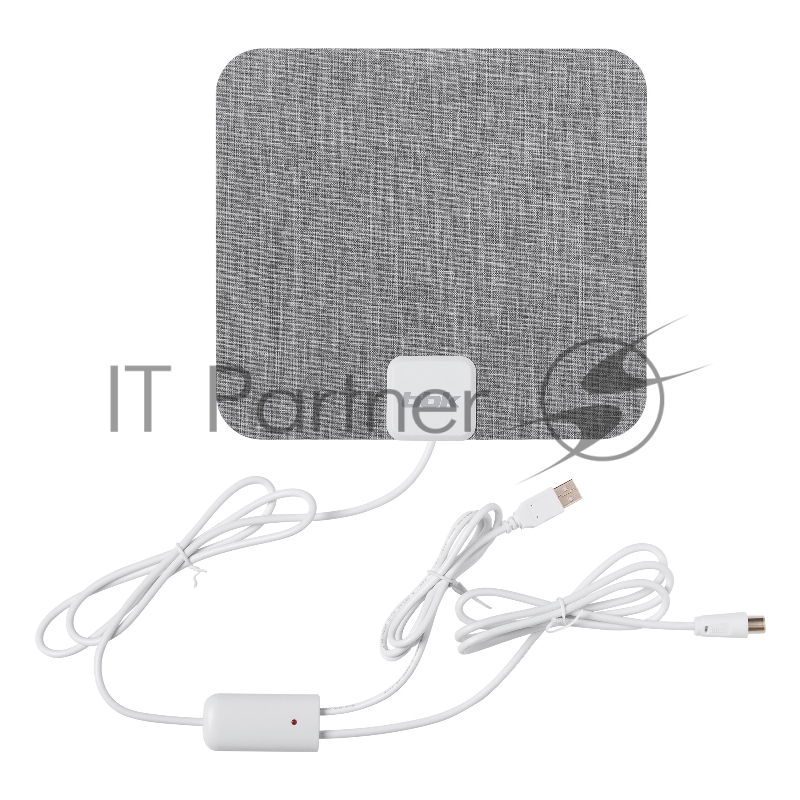 Антенна телевизионная BBK DA26 30дБ активная серый каб.:2м