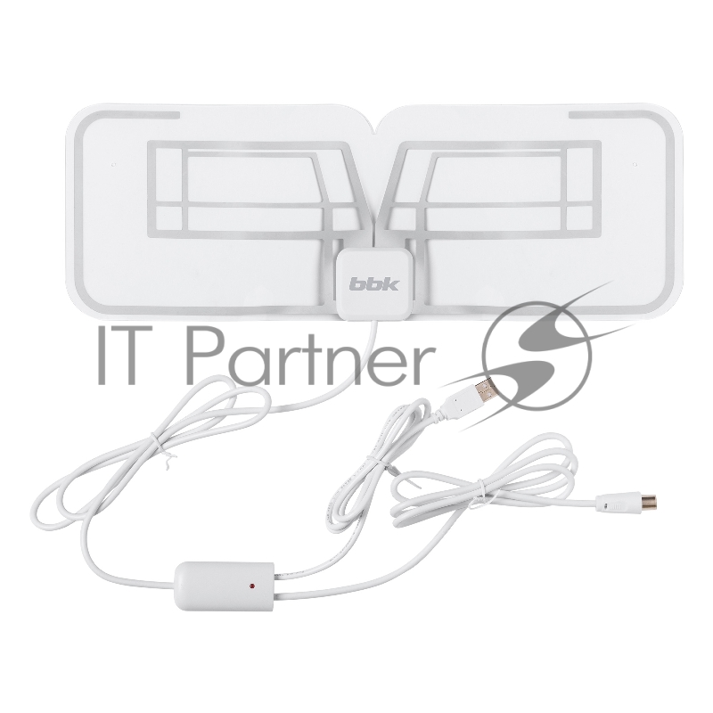 Антенна телевизионная BBK DA27 30дБ активная белый каб.:2м