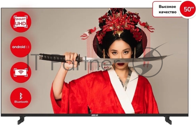 Телевизор LED 50” 4K UHD AKAI TA50BU500 черный