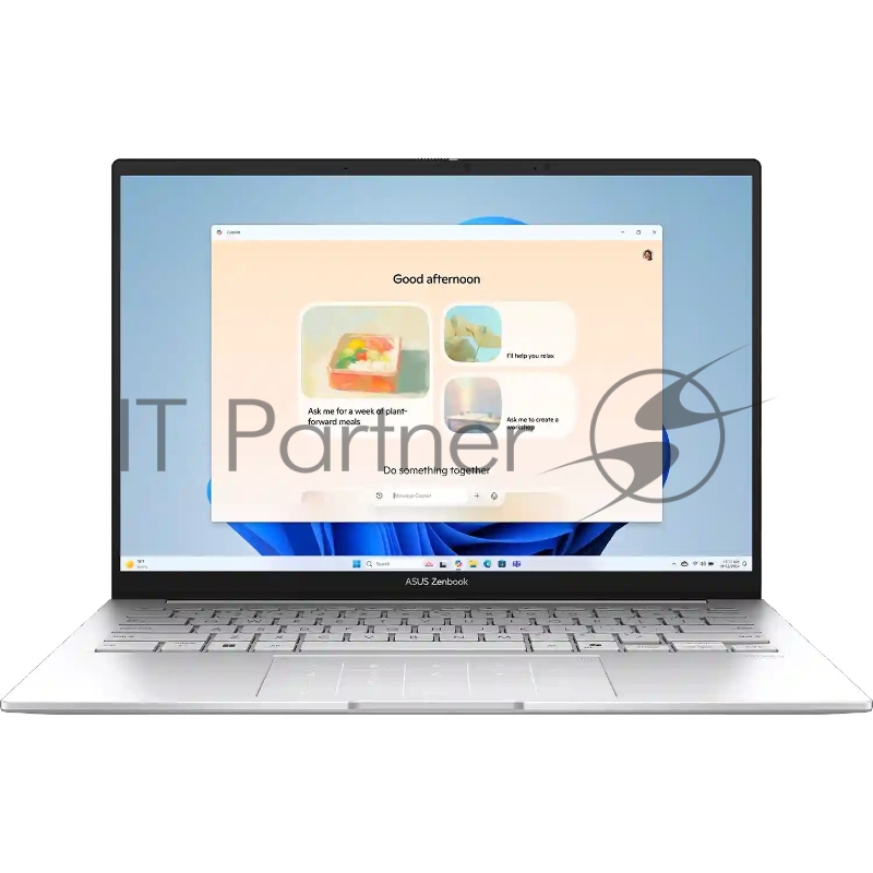 Ноутбук ASUS Zenbook 14 OLED UX3405CA-QL573 Intel Core Ultra 5 225H 4300MHz/14/1920x1200/16GB/1024 SSD/Intel Arc Graphics/Wi-Fi/Bluetooth/Windo 11 Pro (90NB14W4-M00UF0_Win11P) Silver