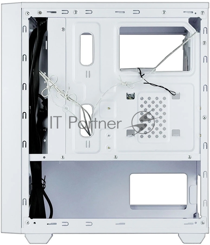 Компьютерный корпус Ginzzu CL610 mATX FAN 4*12FRGB Белый