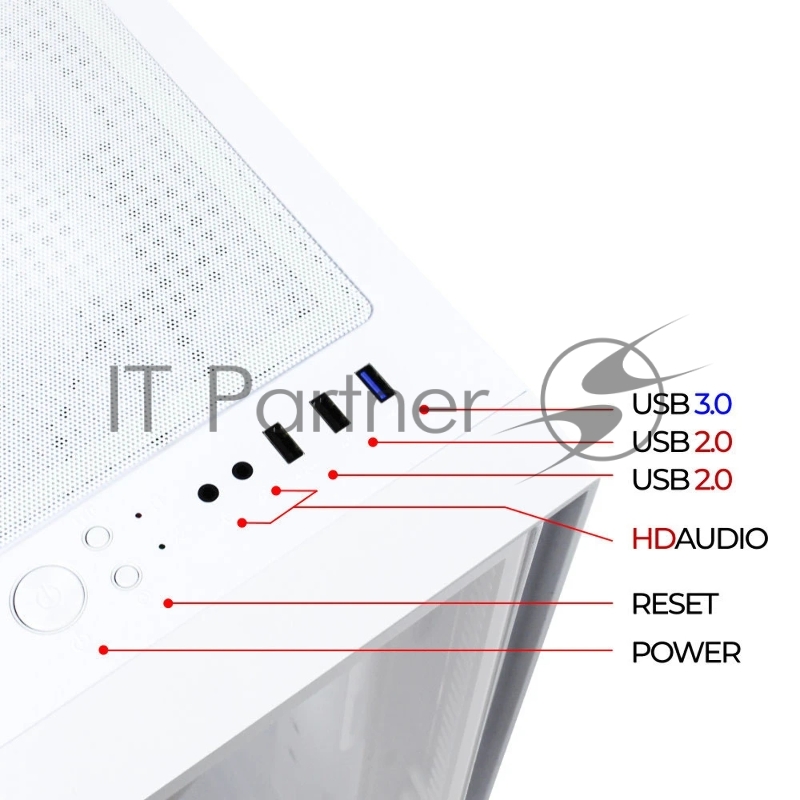 Компьютерный корпус Ginzzu CL520 White mATX