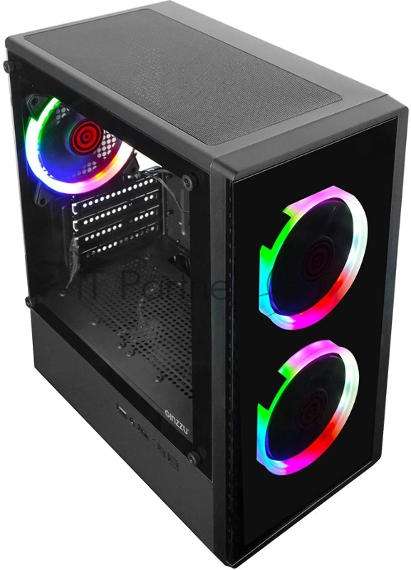 Компьютерный корпус Ginzzu CL406 mATX FAN 3*12 FRGB (12RR4)