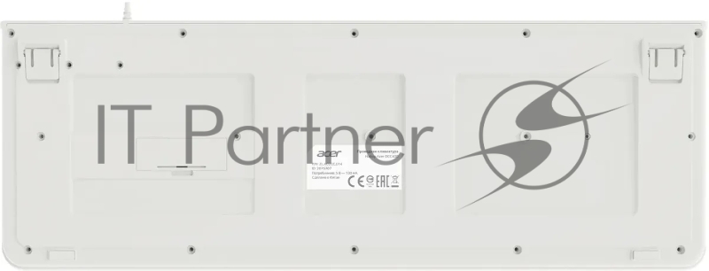 Клавиатура + мышь Acer OCC400 клав:белый мышь:белый USB (ZL.ACCCC.014)