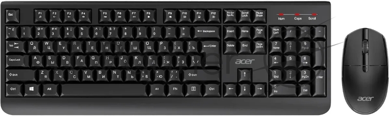 Клавиатура + мышь Acer OCC401 клав:черный мышь:черный USB беспроводная (ZL.ACCCC.016)