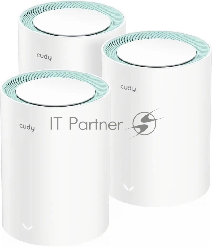 Бесшовный Mesh роутер Cudy M1500 (M1500(3-PACK)) AX1500 10/100/1000BASE-TX (упак.:3шт)
