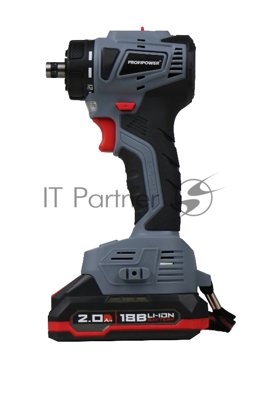 Аккумуляторный бесщеточный шуруповерт со съемным патроном PROFIPOWER MKBL-18BM (18В, 45Нм, Li-ion-2шт, 2.0Ач, 0,8-10мм, бита, З/У,в кейсе)