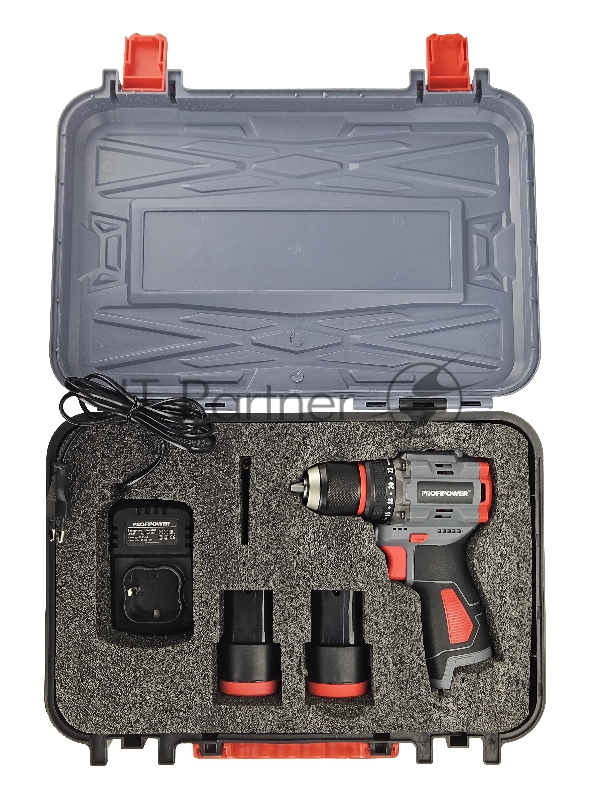 Аккумуляторный бесщеточный шуруповерт PROFIPOWER BL-161(16В,40Нм,Li-ion 2шт,2.0Ач,2 скорости,0.8-10мм,З/У,в кейсе)