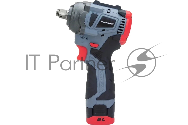 Аккумуляторный бесщеточный ударный гайковерт PROFIPOWER BL-163 (16В, 260Нм, Li-ion 2шт, 2.0Ач, ударные головки 17,19,21, З/У,в кейсе)