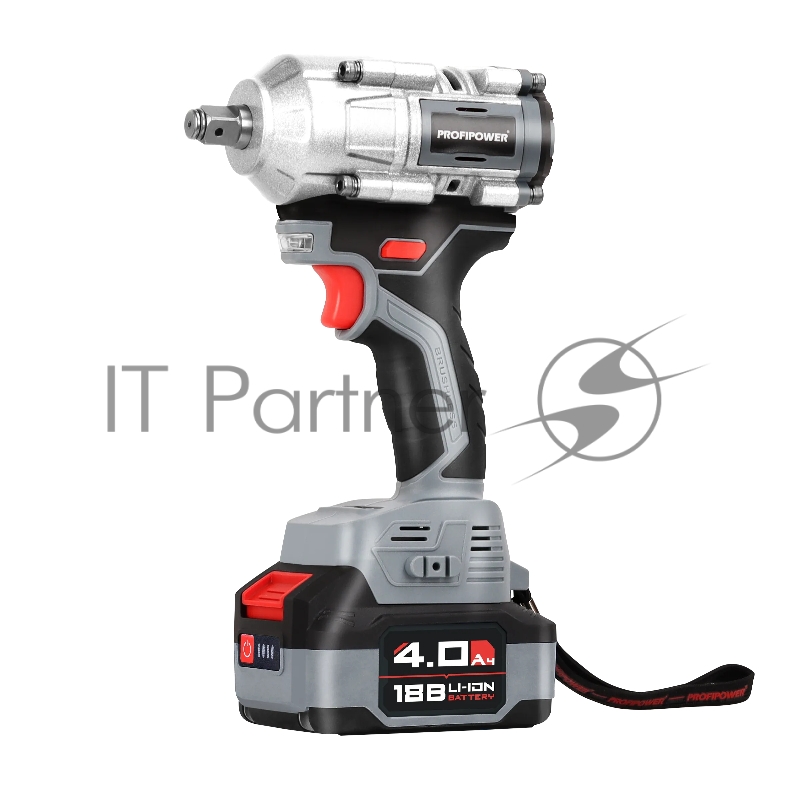 Аккумуляторный гайковерт бесщеточный ударный ProfiPower T-500N (Li-ion-1шт, 4.0Ач, 500Нм, ударная головка 17/19/21мм, З/У, в кейсе)