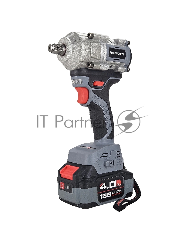 Аккумуляторный гайковерт бесщеточный ударный ProfiPower T-500N (Li-ion-1шт, 4.0Ач, 500Нм, ударная головка 17/19/21мм, З/У, в кейсе)