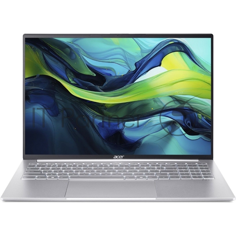 Ноутбук Acer Swift Lite SFL16-51M-54BL 16 WUXGA 1920x1200 Non-glare IPS / 1000:1 / 300 nit Intel® Core™ Ultra 5 processor 115U UMA 16 GB LPDDR5 Memory 512GB PCIe NVMe SSD Silver FULL METAL BODY KB backlight None (Boot-up only)