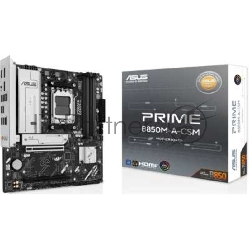 Материнская плата ASUS PRIME B850M-A-CSM AM5 mATX 4xDDR5 2xPCIEx16 3xM.2 2xDP HDMI 2.5GLAN