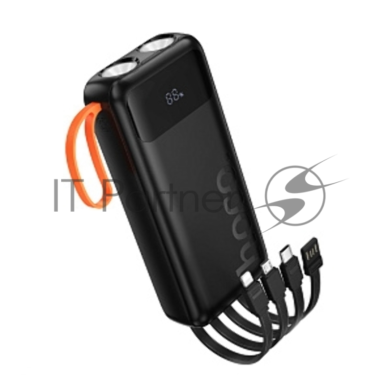 Мобильный аккумулятор HOCO (6942007653374) J151A 20000mAh 1USB+1Type-C 2.0A , черный