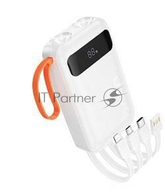 Мобильный аккумулятор HOCO (6942007653367) J151 10000mAh 1USB+1Type-C 2.0A , белый