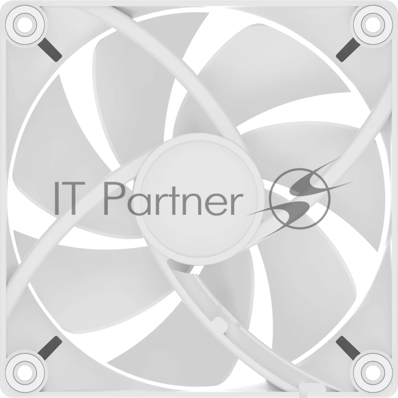 Вентилятор для корпуса Ocypus Delta F12 WH, 120x120x25mm, 4-PIN PWM, 500-2000 RPM, 29 DBA MAX, HYDRO BEARING