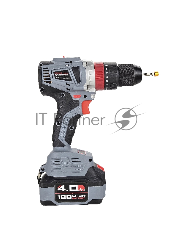 Аккумуляторный шуруповерт бесщеточный ударный ProfiPower MKDHP-18V (без акб,18В,80Нм, 2 скорости,магнитная бита,рукоятка,в коробке)