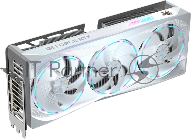 Видеокарта Gigabyte PCI-E 5.0 GV-N5080AORUSM ICE-16GD 1.0 NVIDIA GeForce RTX 5080 16Gb 256bit GDDR7 2617/30000 HDMIx1 DPx3 HDCP Ret