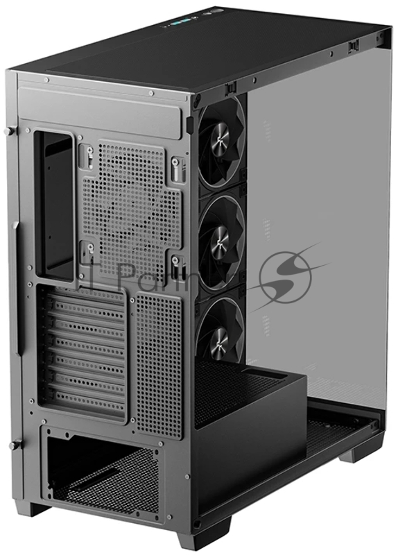 Компьютерный корпус Deepcool CG580 4F V2 без БП, боковое окно (панорама), 4x120mm ARGB PWM вентилятора, черный, ATX (R-CG580-BKADA4-G-2)
