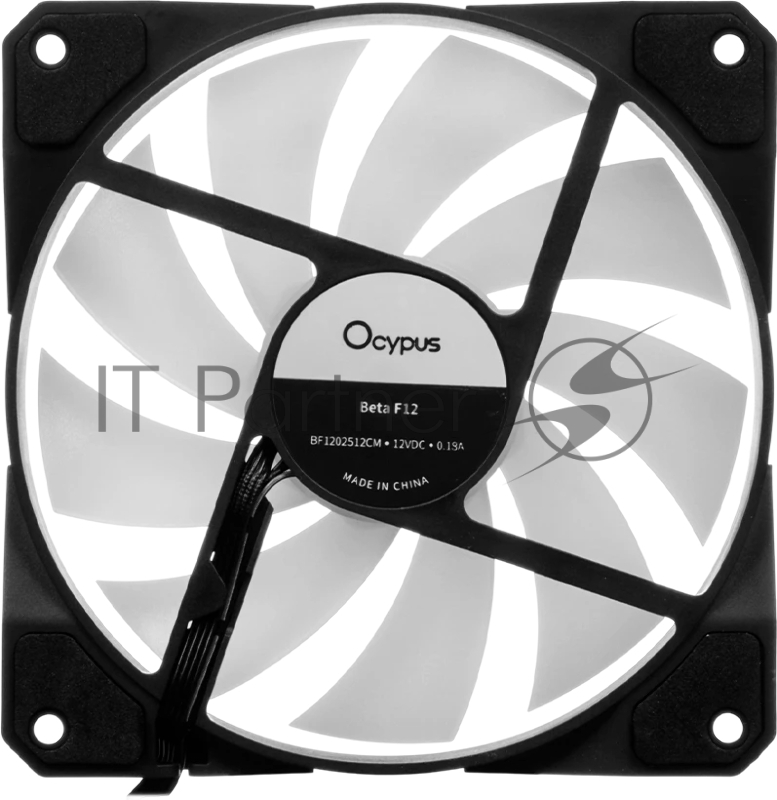 Реверсный вентилятор Fan Ocypus Beta F12 BK ARGB PWM черный