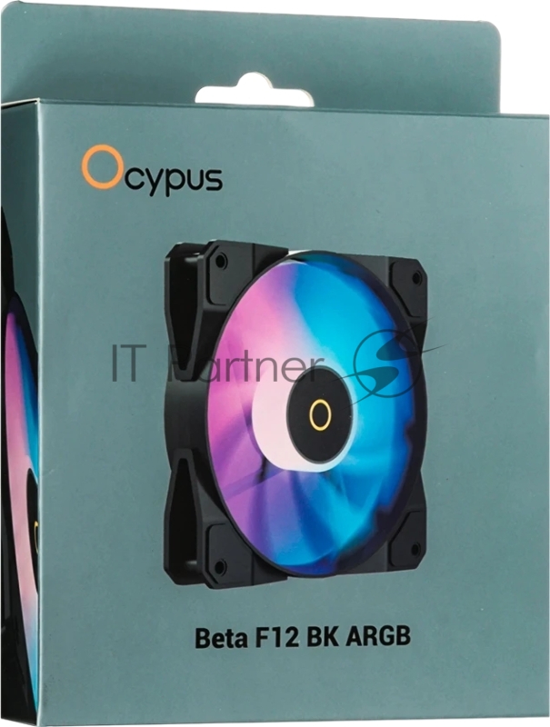 Реверсный вентилятор Fan Ocypus Beta F12 BK ARGB PWM черный