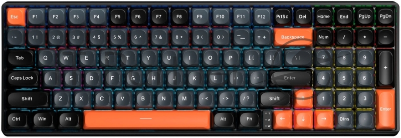 Клавиатура AULA S100 Black-Gray-Orange, механическая