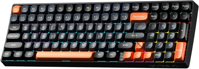 Клавиатура AULA S100 Black-Gray-Orange, механическая