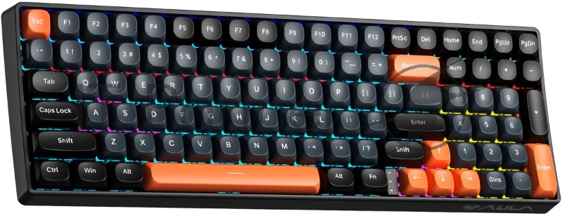 Клавиатура AULA S100 Black-Gray-Orange, механическая