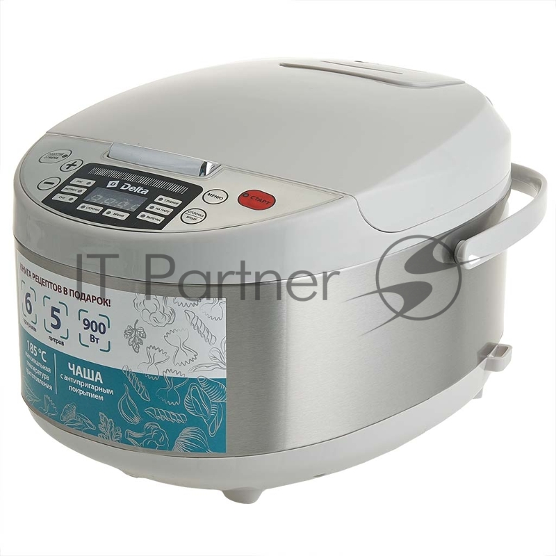 Мультиварка DELTA DL-6529 белый: 900 Вт,5л, 6 ПРОГРАММ (4)