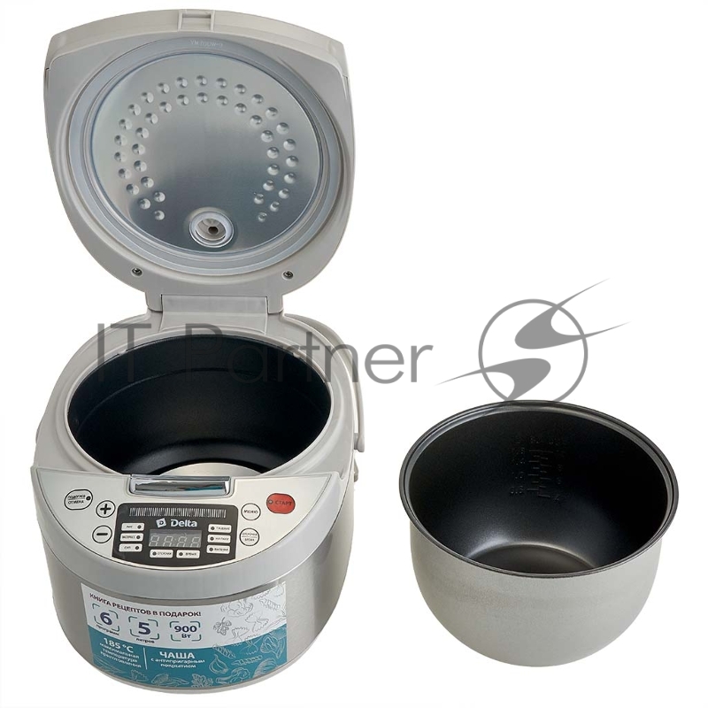 Мультиварка DELTA DL-6529 белый: 900 Вт,5л, 6 ПРОГРАММ (4)
