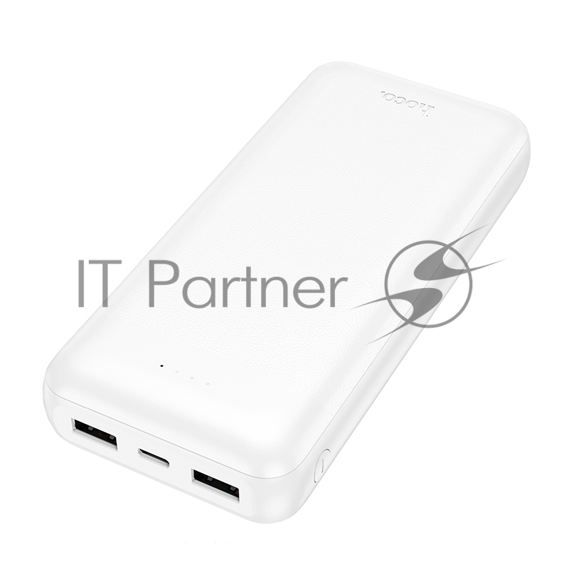 Мобильный аккумулятор HOCO J153A 20000mAh 2USB+1Type-C+1micro USB 2.0A, белый