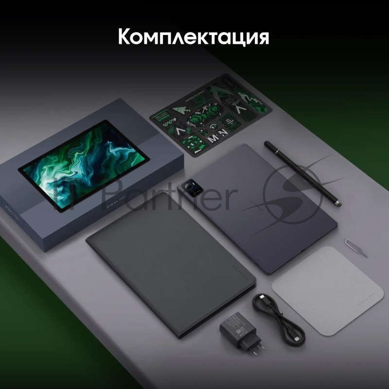 Планшет Digma Pro Wave T615 (1.8) 8C RAM6Gb ROM128Gb 10.5 In-Cell 1920x1200 4G Android 15 серый 13Mpix 5Mpix BT WiFi microSD 7000mAh