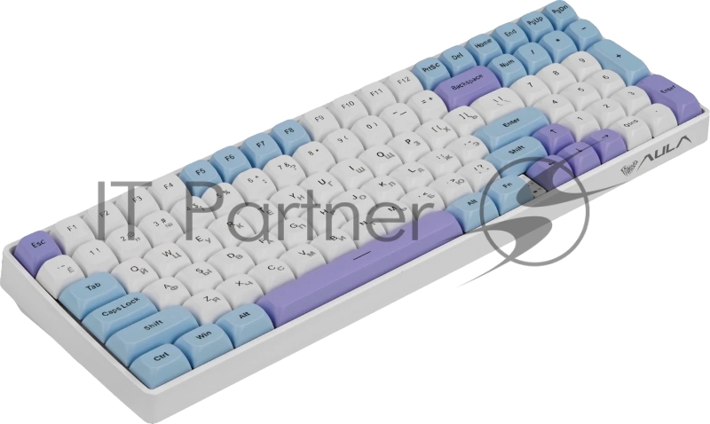 Клавиатура AULA S100Pro Blue-White-Dark Purple, механическая