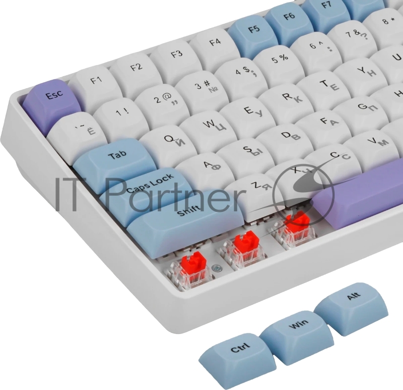 Клавиатура AULA S100Pro Blue-White-Dark Purple, механическая